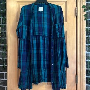 XXL Blue and teal Cardigan